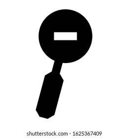 zoom out icon or logo isolated sign symbol vector illustration - high quality black style vector icons
