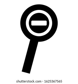 zoom out icon or logo isolated sign symbol vector illustration - high quality black style vector icons

