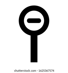 zoom out icon or logo isolated sign symbol vector illustration - high quality black style vector icons
