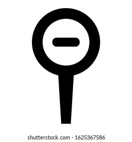 zoom out icon or logo isolated sign symbol vector illustration - high quality black style vector icons
