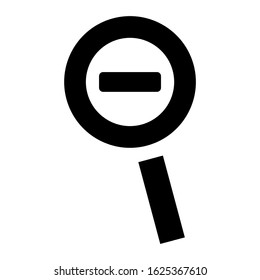 zoom out icon or logo isolated sign symbol vector illustration - high quality black style vector icons
