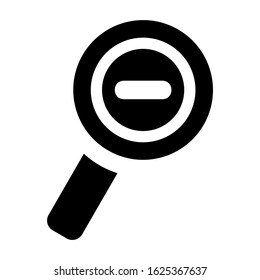 zoom out icon or logo isolated sign symbol vector illustration - high quality black style vector icons
