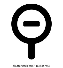 zoom out icon or logo isolated sign symbol vector illustration - high quality black style vector icons
