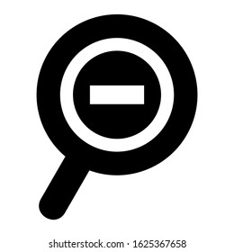 zoom out icon or logo isolated sign symbol vector illustration - high quality black style vector icons
