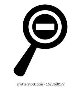 zoom out icon or logo isolated sign symbol vector illustration - high quality black style vector icons
