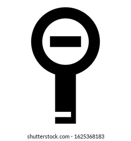 zoom out icon or logo isolated sign symbol vector illustration - high quality black style vector icons
