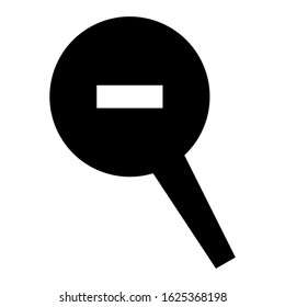 zoom out icon or logo isolated sign symbol vector illustration - high quality black style vector icons

