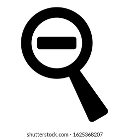 zoom out icon or logo isolated sign symbol vector illustration - high quality black style vector icons
