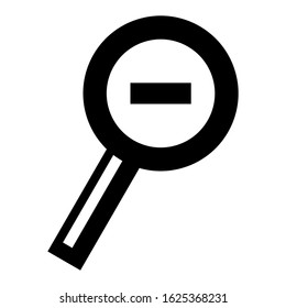 zoom out icon or logo isolated sign symbol vector illustration - high quality black style vector icons
