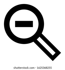 zoom out icon or logo isolated sign symbol vector illustration - high quality black style vector icons
