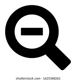 zoom out icon or logo isolated sign symbol vector illustration - high quality black style vector icons
