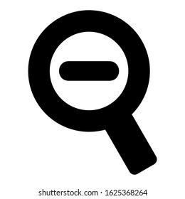 zoom out icon or logo isolated sign symbol vector illustration - high quality black style vector icons
