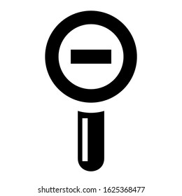 zoom out icon or logo isolated sign symbol vector illustration - high quality black style vector icons
