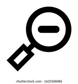 zoom out icon or logo isolated sign symbol vector illustration - high quality black style vector icons

