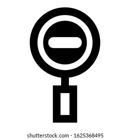 zoom out icon or logo isolated sign symbol vector illustration - high quality black style vector icons
