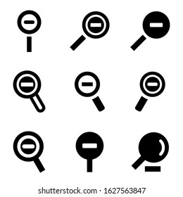 zoom out icon or logo isolated sign symbol vector illustration - Collection of high quality black style vector icons
