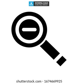 zoom out icon or logo isolated sign symbol vector illustration - high quality black style vector icons
