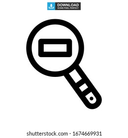 zoom out icon or logo isolated sign symbol vector illustration - high quality black style vector icons
