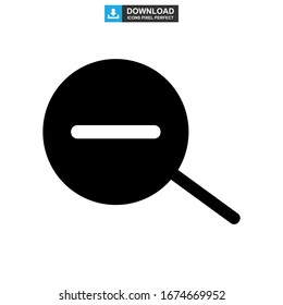 zoom out icon or logo isolated sign symbol vector illustration - high quality black style vector icons
