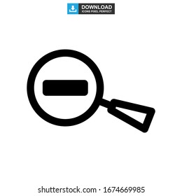 zoom out icon or logo isolated sign symbol vector illustration - high quality black style vector icons
