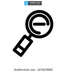 zoom out icon or logo isolated sign symbol vector illustration - high quality black style vector icons
