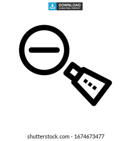 zoom out icon or logo isolated sign symbol vector illustration - high quality black style vector icons
