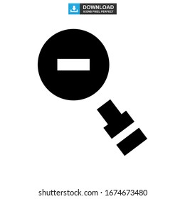 zoom out icon or logo isolated sign symbol vector illustration - high quality black style vector icons

