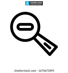 zoom out icon or logo isolated sign symbol vector illustration - high quality black style vector icons
