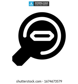 zoom out icon or logo isolated sign symbol vector illustration - high quality black style vector icons
