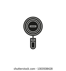 zoom out icon - magnifying glass symbol - find button