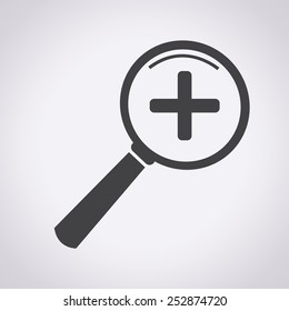 Zoom In and Zoom Out Icon , Magnifying Glass Icon,  magnifying glass,  search icon,  magnifying glass icon vector