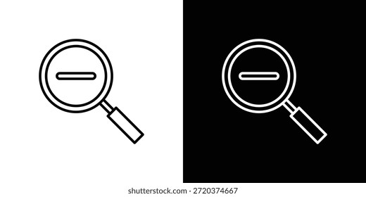 Icono de alejamiento. Diseño de Vector minimalista. Trazo editable. EPS10