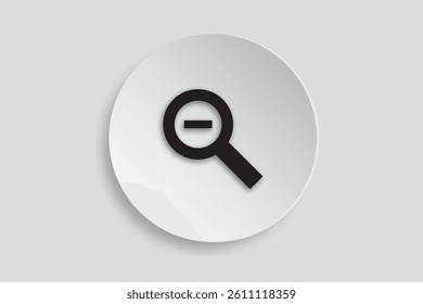  Zoom out icon for minimizing, shrinking, or reducing content in interfaces or digital platforms.