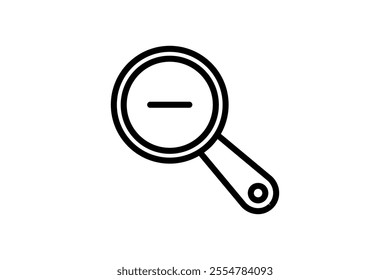 Zoom Out icon. icon related to Search. suitable for web site, app, user interfaces, printable etc. line icon style. simple vector design editable