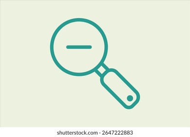 Zoom Out icon. icon related to UI elements. suitable for web site, app, user interfaces,element, printable etc. line icon style. simple vector design editable