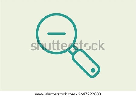 Zoom Out icon. icon related to UI elements. suitable for web site, app, user interfaces,element, printable etc. line icon style. simple vector design editable