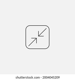 Zoom out icon sign vector,Symbol, logo illustration for web and mobile