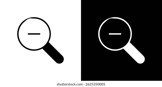 Zoom out icon simple line vector. Symbol, logo.