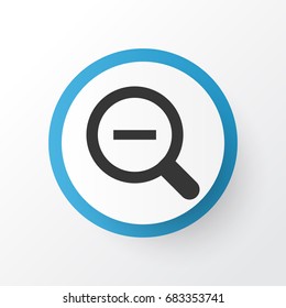 Zoom Out Icon Symbol. Premium Quality Isolated Magnifying Element In Trendy Style.