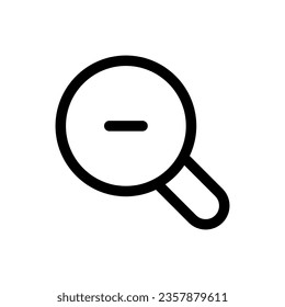 Zoom Out icon in trendy flat style isolated on white background. Zoom Out silhouette symbol for your website design, logo, app, UI. Vector illustration, EPS10.