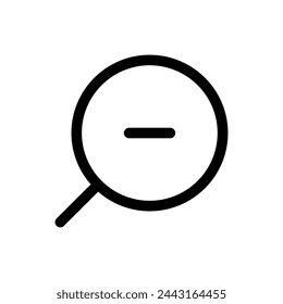 Zoom Out icon in trendy outline style isolated on white background. Zoom Out silhouette symbol for your website design, logo, app, UI. Vector illustration, EPS10.