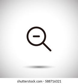 Zoom out icon vector