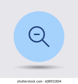 Zoom out icon vector