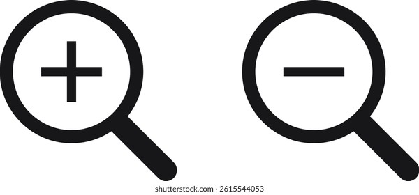 zoom in out icon vector design