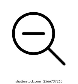Zoom Out Icon. Vector Files And Editable Strokes