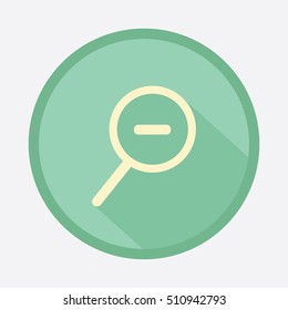 zoom out icon vector flat design