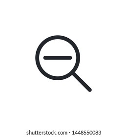 Zoom Out Icon Vector Illustration Eps
