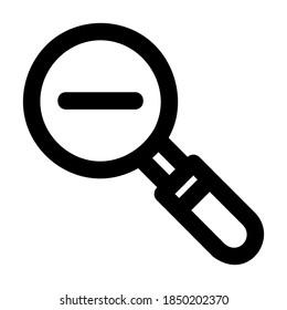 Icono de alejar en estilo de línea para cualquier proyecto, usar para presentación de aplicación móvil del sitio web