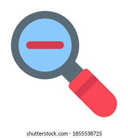 Zoom Out icon vector illustration in flat style for any projects, use for website mobile app presentation