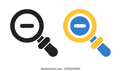 Ilustración vectorial de icono de zoom